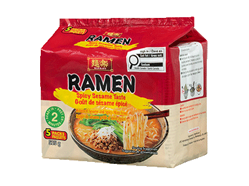SPICY SESAME TASTE RAMEN 5 PACKS FOR CANADIAN MARKET