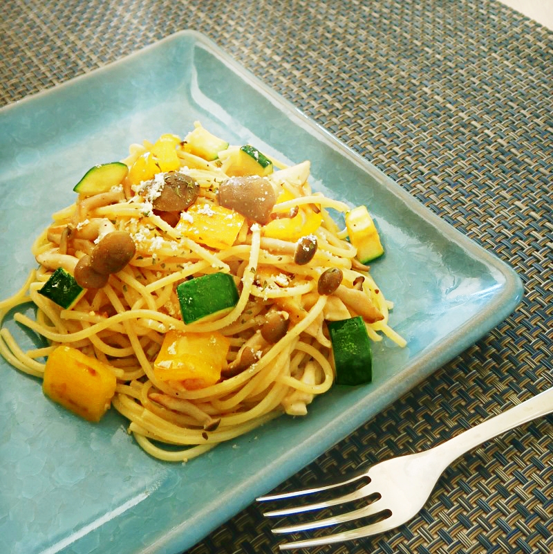 Japanese Spaghetti Aglio e Olio with Miso
