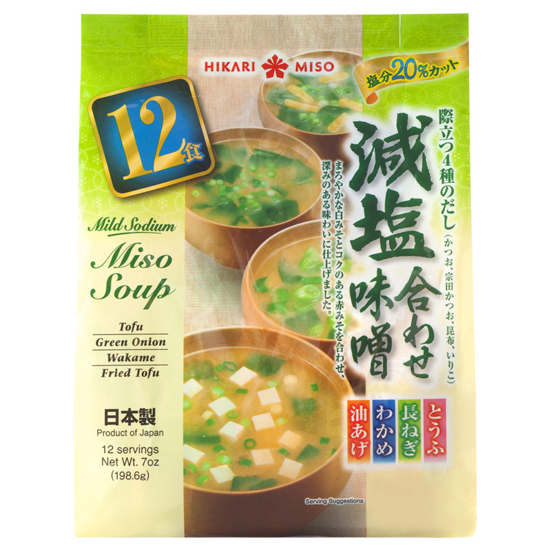 Awase Miso Soup Mild Sodium12 servings 7 oz(198g) / 20 servings 11.67 oz (331g)
