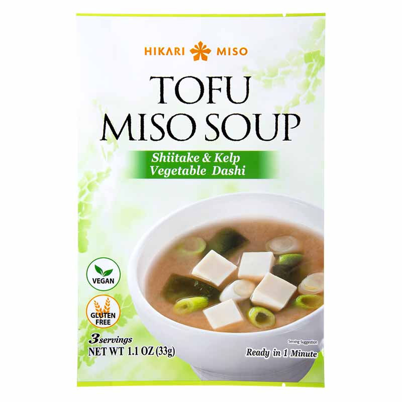 Tofu Miso Soup Vegetable Dashi 3 servings1.1 oz (33 g)