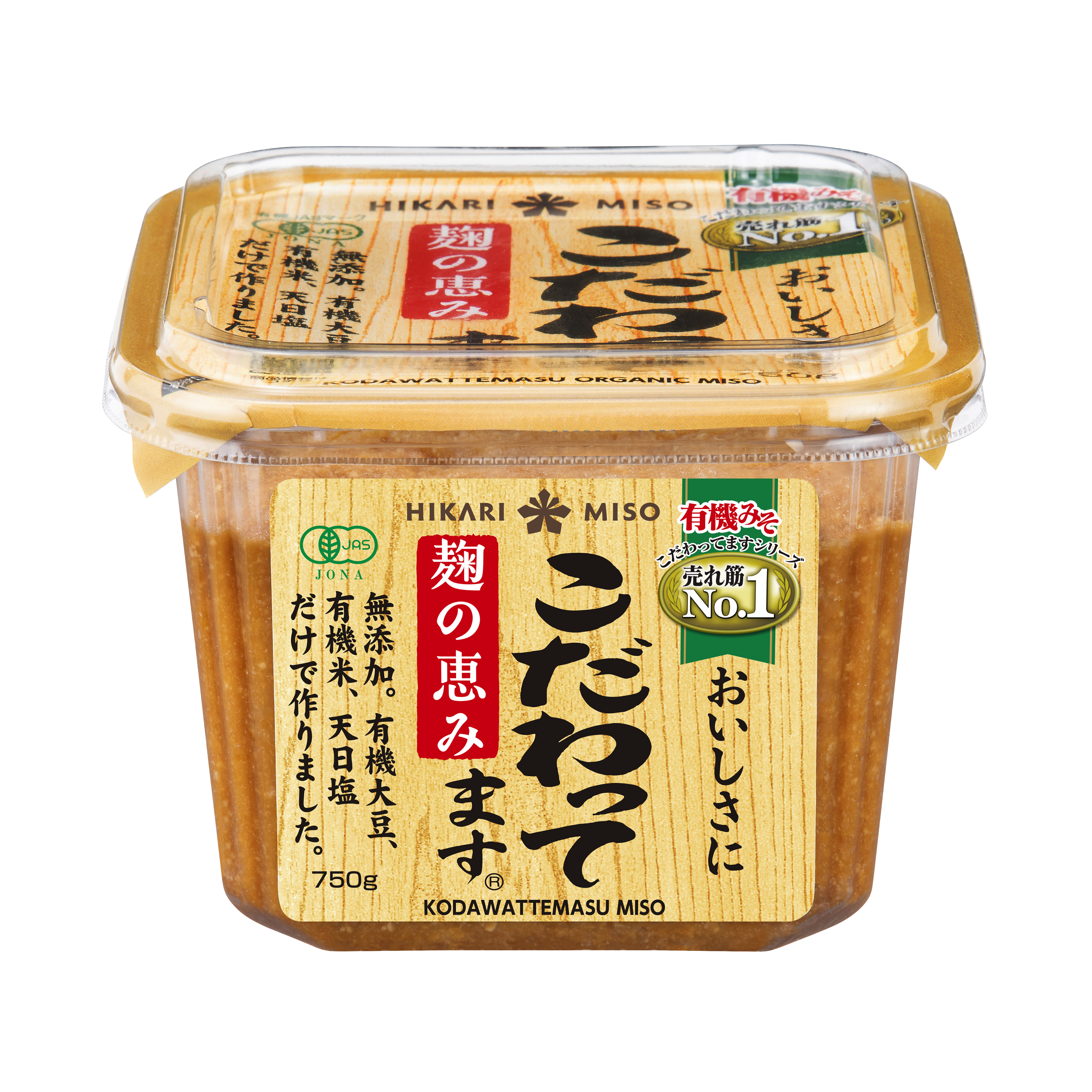 Kodawattemasu Organic Miso26.4 oz (750 g)