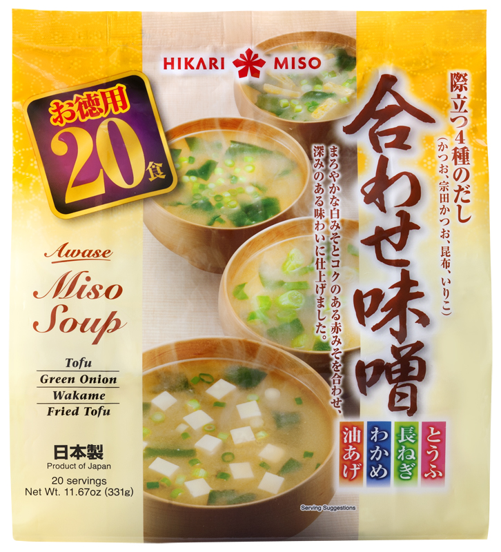 Awase Miso Soup Variety Pack 20 servings 11.67 oz (331g)
