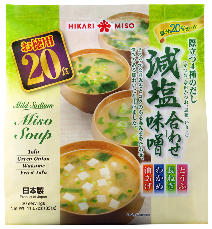 Awase Miso Soup Mild Sodium Variety Pack 20 servings 11.67 oz (331 g)