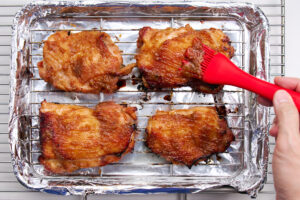 Miso Glazed Chicken Thighs