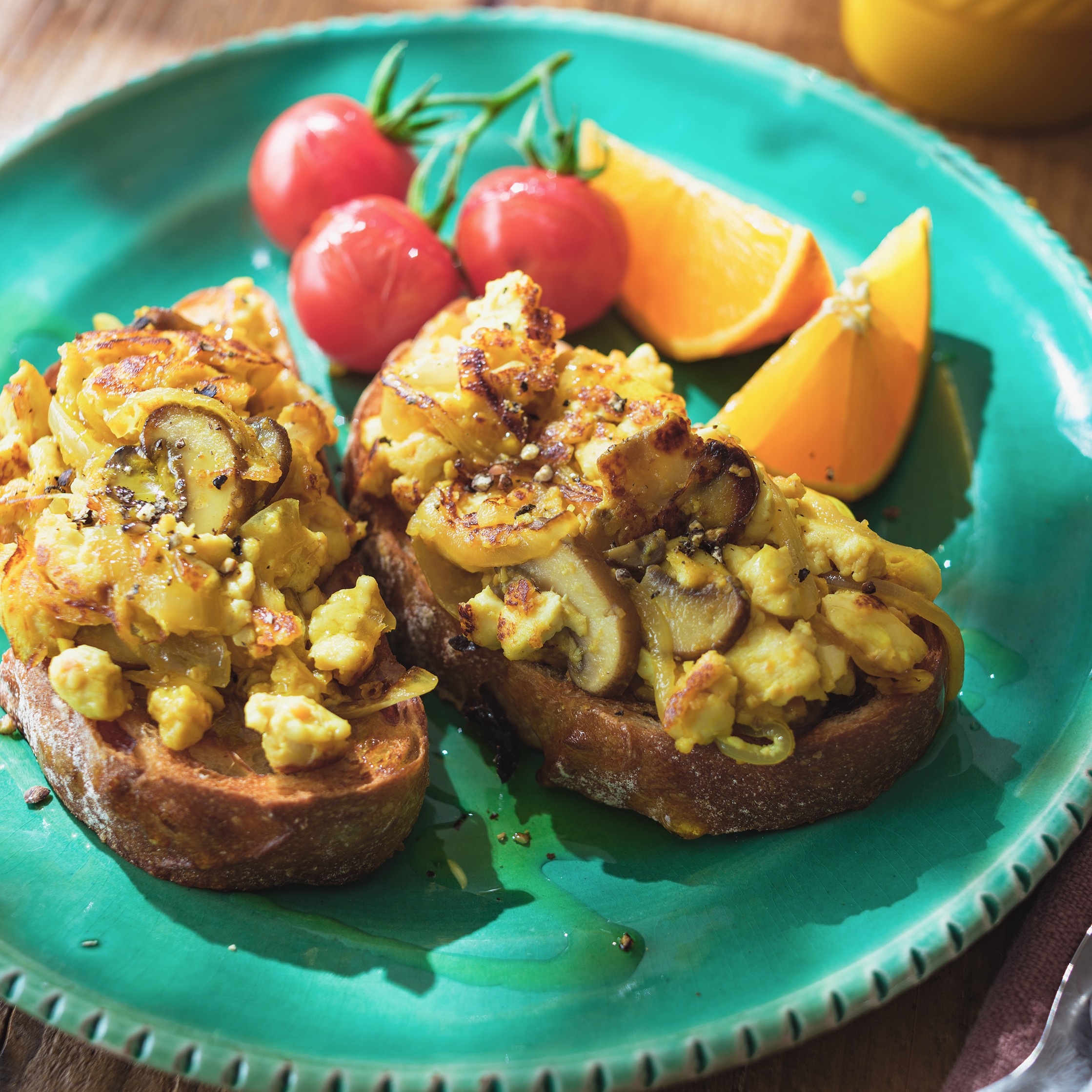 miso tofu scramble