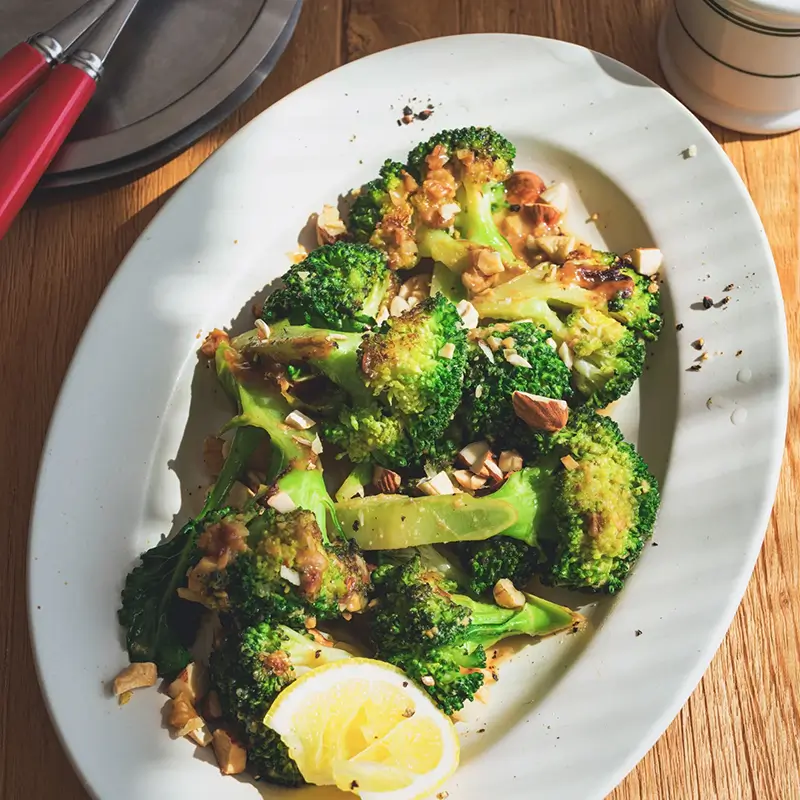 miso-lemon-butter-roated-brocolli