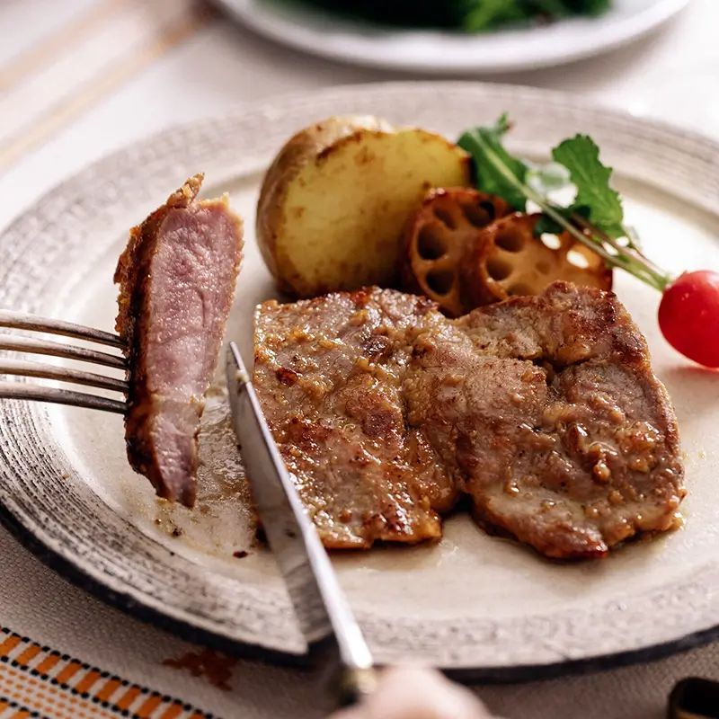 こだわってます_豚肉のハニーガーリック味噌漬け