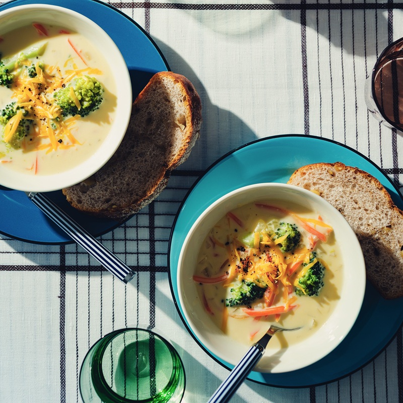 Broccoli Cheddar Miso Soup